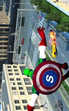 Flying Captain Superhero Rescue Mission游戲截圖3