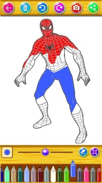 The amazing spider hero Coloring Pages游戲截圖3
