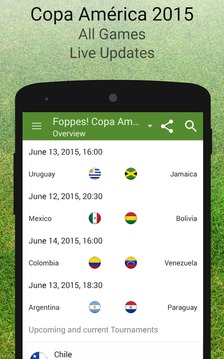 Copa América 2015 Schedule游戲截圖1