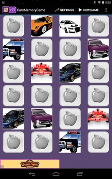 Cars Memory Game For Kids游戏截图5