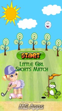 Little Girl Sports Match游戲截圖1