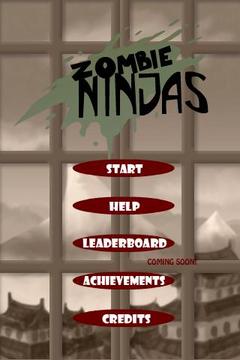 Zombie Ninjas Free游戲截圖1