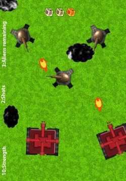 Aliens Tank Invaders游戲截圖1