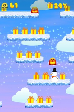 Snowman Falldown Game - Free游戲截圖2