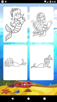 Mermaids Game Coloring游戏截图2