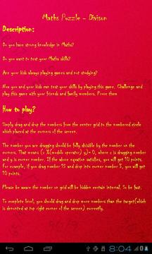Maths Puzzle - Division游戲截圖2