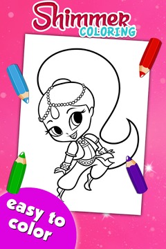 Shimmer Magic Coloring Game游戲截圖4