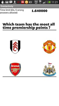Football Stats Quiz - EPL游戲截圖3