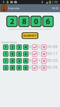 1Hit1Error(Hit & Blow)游戲截圖3