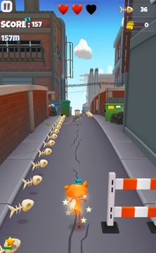 Super cat surfer. Cats crash the street!游戲截圖4