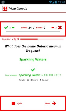 Trivia Canada游戏截图5