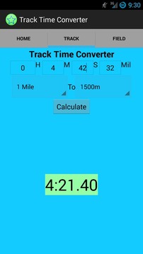 Track and Field Time Converter游戲截圖1