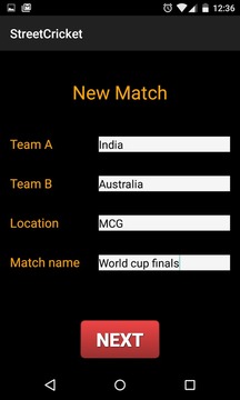 StreetCricket Scorer游戲截圖1