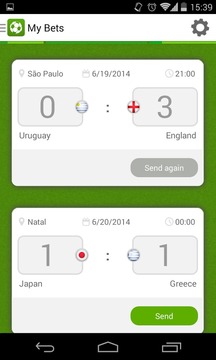 Brazil Football Betting Game游戲截圖1