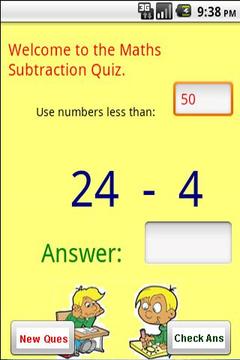 Maths - Subtraction Quiz游戲截圖2