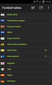 Football Leagues Tables游戲截圖2