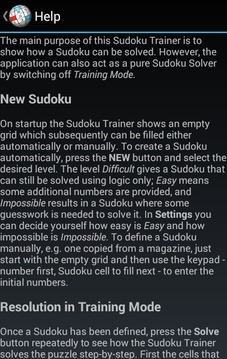 Sudoku Trainer Solver游戲截圖4