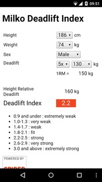 Milko Deadlift Index游戲截圖1
