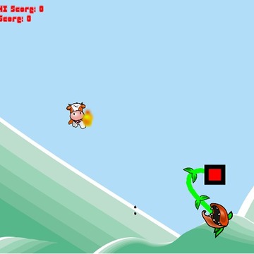 Super Cow Burning Adventure游戲截圖1