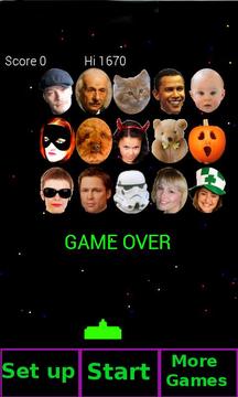 Face Invaders (Pie your mates)游戲截圖1