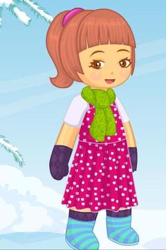 X-Mas Snow Kid Dress Up游戲截圖2