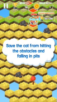Kitty Cat Game: Tap the Qubes, Save The Cute Cat游戏截图5