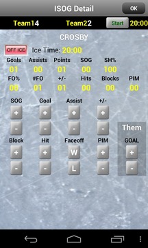 iSOG Lite Goalie & Player Stat游戲截圖2