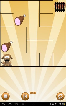 Bulldog find bones Maze puzzle游戲截圖3