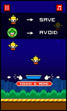 Falldown Birds Classic Free游戲截圖2