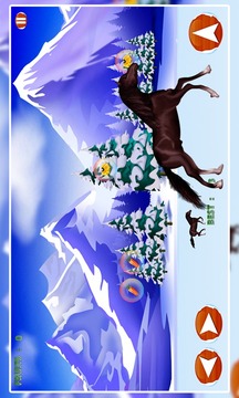 Snow Valley Horse Race游戲截圖2