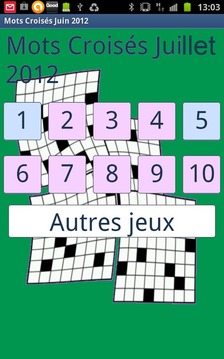 Mots Croisés Faciles 07游戲截圖1