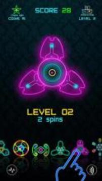 Fidget Spinner- Neon vs Lava spinning游戲截圖2