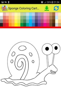 Sponge Coloring Cartoon Book游戲截圖1