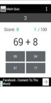 Math Quiz - fun game with Mathematics游戲截圖4
