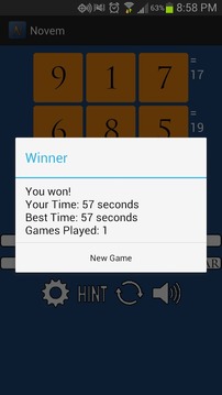 Novem: A Number Puzzle Game游戲截圖2