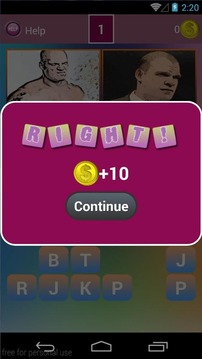Wrestling Sketch Words Trivia游戲截圖2