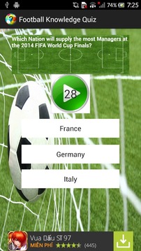 Football Knowledge Quiz游戲截圖1