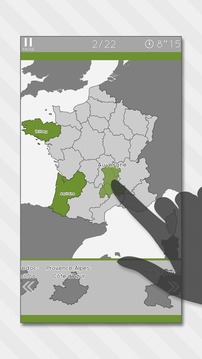 Enjoy L. France Map Puzzle游戏截图1