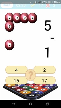 Snooker Math Games游戲截圖3