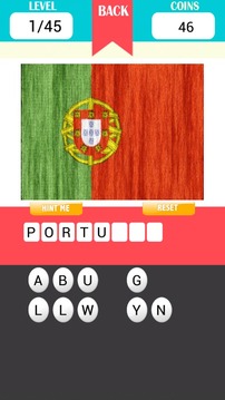 Flags of european guess word游戲截圖2
