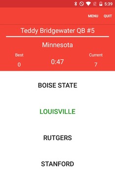 NFL College Trivia Free游戲截圖3