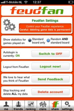 Feudfan - Wordfeud tracker游戲截圖5