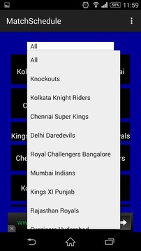 IPL Schedule With Alert游戏截图3
