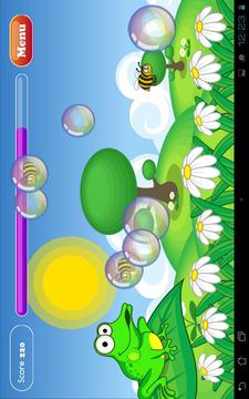 Bubbles frog and bees for kids游戲截圖3