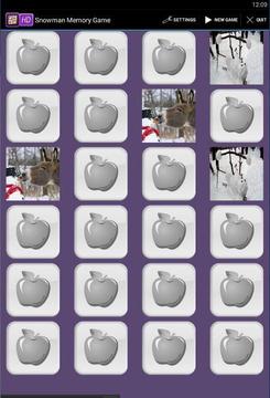 Snowman Memory Game游戲截圖3