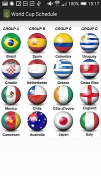 World Cup 2014 Brazil Schedule游戲截圖3