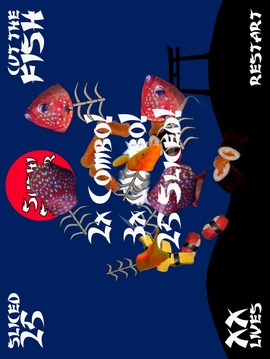 Ninja Sushi Slicer游戲截圖3