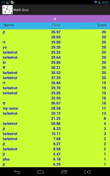 Math Quiz for Tablets游戲截圖5
