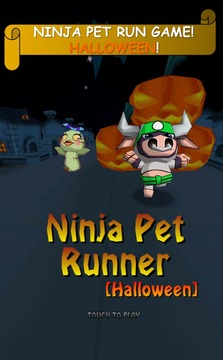 Ninja Animal Runner -Halloween游戲截圖1