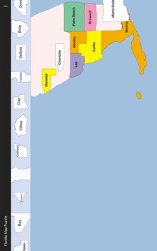 Florida Map Puzzle游戲截圖3